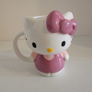 Hello Kitty 3D Mug Sanrio Pink Sculpted Ceramic Cup Collectible Kawaii New
